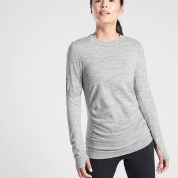 NWT Athleta Foresthill Ascent Top in Heather, XL - Picture 1 of 16